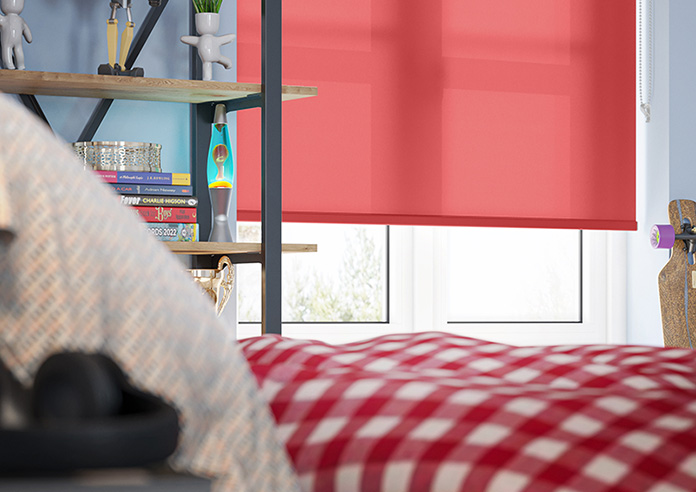 Roma (FR), Crimson - Twist&Fit Roller Blind - Image 5